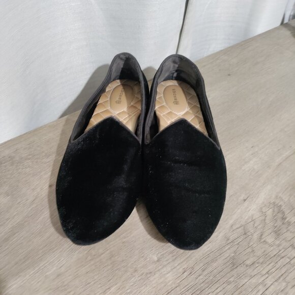 Birdies Shoes - Birdies The Heron Black Velvet Loafer Slip On Shoes Classic Elegant Size 10